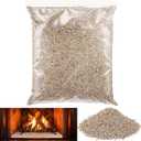 Sasylvia 24 oz Fireplace Vermiculite Granules for Gas Logs Coarse Accessories for Fire Pit Fireplace Landscaping Gas Inserts Vermiculite Indoor Outdoor Gardening Vase Filler