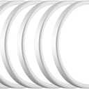 6PACK 3200lm LED Flush Mount Ceiling Light, Super Slim 12 inch LED Ceiling Light, 5000K Daylight LED Ceiling Light for Bedroom, Living Room, Dining Room, Garage and Office (White, Six Pack)