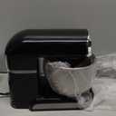 Kitchen in the box Stand Mixer,3.2Qt Small Electric Food Mixer,6 Speeds Portable Lightweight Kitchen Mixer for Daily Use with Egg Whisk,Dough Hook,Flat Beater (Black)