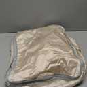 Easortm Comforter Storage Bag - Large Capacity Blanket Storage Bags 3-Layer Ultra Space Saving Self Compression Organizer, Washable Compression Bags for Storage Comforter Blanket, 2-Pack, Beige