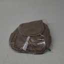 KKXIU Fashion Small Synthetic Leather Backpack Purse For Women and Ladies with Tassel (Khaki)