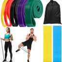 8pcs Pull Up Assistance Bands Set 5pcs Resistance Bands & 2pcs Thin Pull Up Band & Cloth Bag Gym Exercise Workout Band for Men Working Out Stretching Physical Therapy Muscle Training Shape Body
