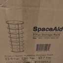 SpaceAid 7 Tier Rotating Shoe Rack Tower, Spinning Shoe Display Lazy Susan, Revolving 360 Shoe Rack Storage Round Carousel, Vertical Handbag Rotate Shoes Closet Organization (7-Tier White)