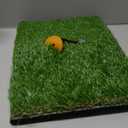 SAPLIZE Foldable Heavy-Duty Golf Hitting Mat with 10mm EVA Backing for Indoor/Outdoor Swing & Chipping, Golf Accessories & Gift for Men & Women (Dual-Turf Mat)