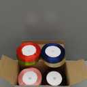 Unittype 20 Rolls Rainbow Satin Ribbon 500 Yd Long Solid Color Assortment Satin Ribbons 20 Colors for Crafts DIY Bouquet Gift Wrapping Wedding Shower Decor(0.6 Inch Wide)