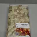 Alupssuc 24PCS 6"& 9" Champagne Gold Artificial Poinsettia Christmas Flowers, Glitter Faux Ornaments for Xmas Tree Wreath Garlands New Year Home Decor, Champagne Gold