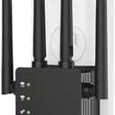 12880 Sq.Ft Range WiFi Extender Signal Booster Dual Band 5GHz/2.4GHz, 105-Device Compatibility, Simple Installation, WiFi Extender