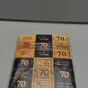 Tenare 180 Pcs 70th Birthday Stickers Black and Gold Cheers to 70 Years Candy Bar Wrappers Happy 70th Birthday Party Favor Labels for Adults Anniversary Party Candy Chocolate Supplies