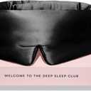 Silk Sleep Mask for Side Sleepers, Face-Hugging Padded Eye Cover, Eye Mask for Sleeping Women Men, with Upgraded Nose Bridge Fit, Soft Light Blocking Mask for Travel, Naps & Shift Workers (Black)