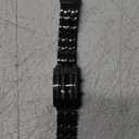 Men's Wrist Watch, Button Operation Business Watch Binary Time Mode Display For Party For Boyfriend Men's Silver Black