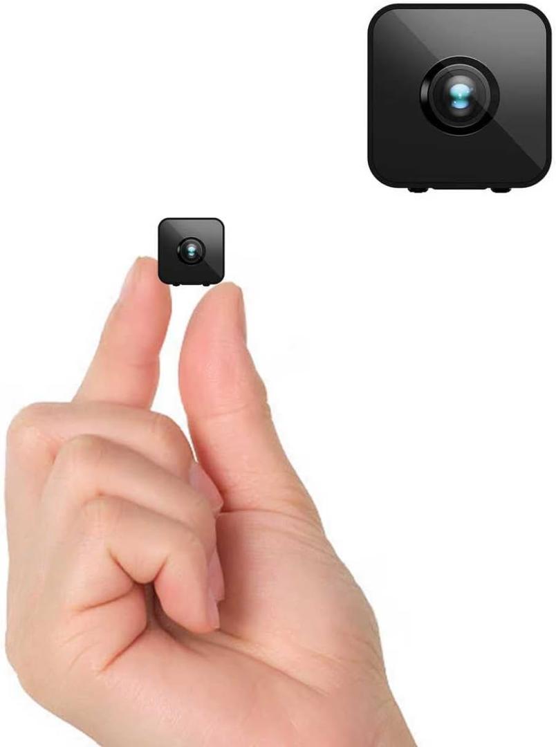 4K Mini Wireless Camera 2026 HD Camera Small Home Security WiFi Micro Nanny Cam with Motion Detection,Cloud & SD Storage,Night Vision,Wide Angle Tiny Cameras for Home Baby Pet Office Indoor Outdoor (Black Grey)