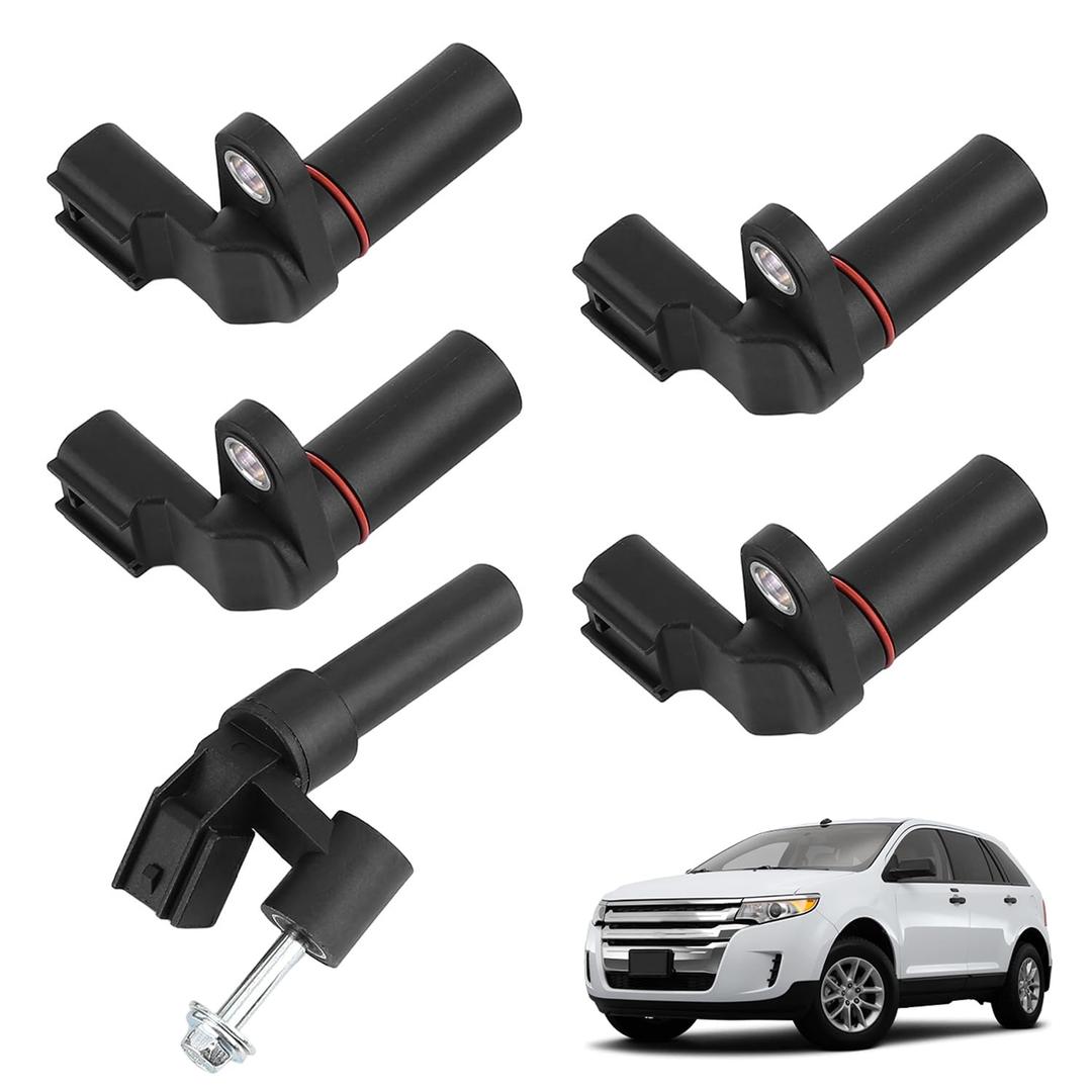 AT4Z6C315B 5PCS Camshaft Crankshaft Position Sensor fit for Ford F-150 2011-2016,for Ford Flex Edge Mustang Taurus Transit-250,for Lincoln MKZ MKT MKS MKX Engine Camshaft Crankshaft Position Sensors