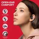 Monster AC317 Open Ear Headphones, Wireless Stereo Sound, Bluetooth 5.4 Technology, 24H Playback Battery, Crystal Clear Calls, Type-C Charging, Touch Control, Sweat Resistant Earbuds, Dark Black