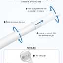 Supforce 3 PACK Closet Rods for Hanging Clothes, 17 to 69 Inches Stepless Adjustable Metal Closet Rod, 1.3 Inches Heavy Duty Clothes Hanging Rod for Closet Wardrobes Laundry RV, White