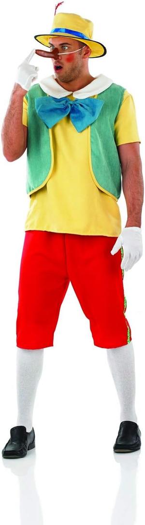 fun shack Mens Puppet Costume, Book Characters Costume Adult, Mens Halloween Puppet Costume, Halloween Costumes for Men (X-Large, Yellow)