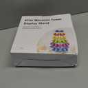 6 Tiers Round Macaron Tower Stand Plastic Transparent Cake Stand Macaron Display Rack Desserts Cupcake Holder Platter for Baby Shower, Birthday Party, Wedding, Party Decor