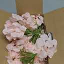 10Pcs Artificial Hydrangea Flowers Blush Heads Fake Hydrangea Silk Flowers for Wedding Centerpieces Bouquets DIY Floral Decor Home Decoration with Stems(VASE NOT Included) (Large)