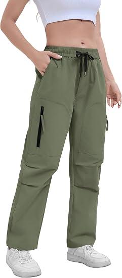 Women's Hiking Pants Quick Dry Lightweight Baggy Cargo Pants, Perfect for Outdoor Sports and Casual Daily Wear, Large