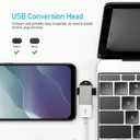 UKCOCO Auto Clicker for Phone Screen - Automatic Screen Clicker with Micro USB to USB Adapter Kit, Portable Gaming Accessory for Social Media Likes, Video Live Streaming & Tapping Games, White