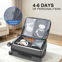 VANKEAN 20 Inch Expandable Hardshell Spinner TSA USB Port Carry-On Approved, Large