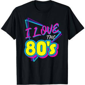 I Love The 80's I Love The 80s T-Shirt (Black, M)