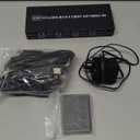 4K KVM Switch 2 Monitors 4 Computers Dual Monitor HDMI Displayport USB 3.0 KVM Switches 4K@60Hz,Support Extended/Mirror Mode Share 3 USB 3.0 Ports with Desktop Controller, Adapter Included