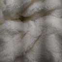 LweiPsqLin Fluffy Velvet Fitted Sheet Queen Size - Micro Fleece Bed Sheet with 15" Deep Pockets, Bohemian Floral Jacquard Mattress Cover, Shrink & Fade Resistant, White