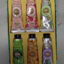 Yoken 20% Shea Butter Hand Cream Gift Set, Instant Soothing Moisturizing Hand Cream for Women Nourishes Dry Hands, 6-Piece Delicate Tin Gift Set Almond, Citrus Verbena & Floral-Scented, 6 x 1 OZ