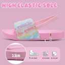IceUnicorn Kids Girls Slide Sandals Toddler Slippers Boys Non-slip Summer Casual Beach Water Shoes for Indoor & Outdoor (Pink)