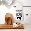 BCUANGD Basset Hound Dog Kitchen Towels Decor - Vintage Black Dogs Xmas Holiday Hand Tea Towels, Retro Puppy Dog Mom Gifts for Women Christmas Dish Towel Dishcloths Decorations for Home, 16"x24"