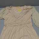 ZOMVA Plus Size Formal Dresses Sparkly V-Neck A Line Glitter Wrap Dress Evening Gown Cocktail Prom Butterfly Sleeve, Champagne, 0X