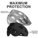 Mountain Bike Helmet Adult Men Women - Ultra Comfort, Super Lightweight Bicycle Helmets, MTB Cycling Gear Biking Accessories with Adjustable Fit & Removable Sun Visor, L