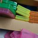 novelinks Transparent 4" x 6" Photo Storage Boxes - Photo Organizer Cases Photo Keeper Picture Storage Containers Box for Photos - 24 PACK (Multi-colored)