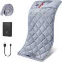 Vofuoti Portable Heating Pad, Cordless Weighted Heating Pads with 10000mAh Battery and 3 Heat Settings, Electric Heated Pad for for Back, Abdomen, Neck & Shoulder, 12" x 24"