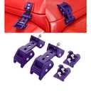 RT-TCZ for Wrangler Hood Latches Catch Kit Compatible with Jeep Wrangler JK JKU 2007-2017 JL JLU 2018-2025 for Gladiator JT 2020-2025 Purple Exterior Accessories 2pcs (3-Holes)
