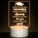 Hortsun 2025 Graduation Gifts LED Lamp Night Light Graduation Lamp Inspirational Gifts for Her Him Class of 2025 Decoration College Classmates Senior High School Masters PhD Grad