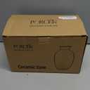 Large Ceramic Rustic Flower Vase, 10.43 Inch Tall Vintage Pottery Home Decor, Farmhouse Terracotta Vase for Living Room, Table, Shelf, Mantel Decoration, Farmhouse - Black Bronze