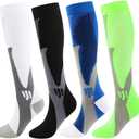 Compression Socks 4 Paris for Women & Men 20-30mmhg Knee High Circulation Support (S/M, L/XL, XL/XXL) (XL)