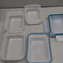 Snapware Plastic Total Solutions (5-Pack, 3 Cup) Food Storage Containers Set, Airtight & Leakproof Plastic Locking BPA-Free Lids Tupperware, Freezer Dishwasher Microwave Safe