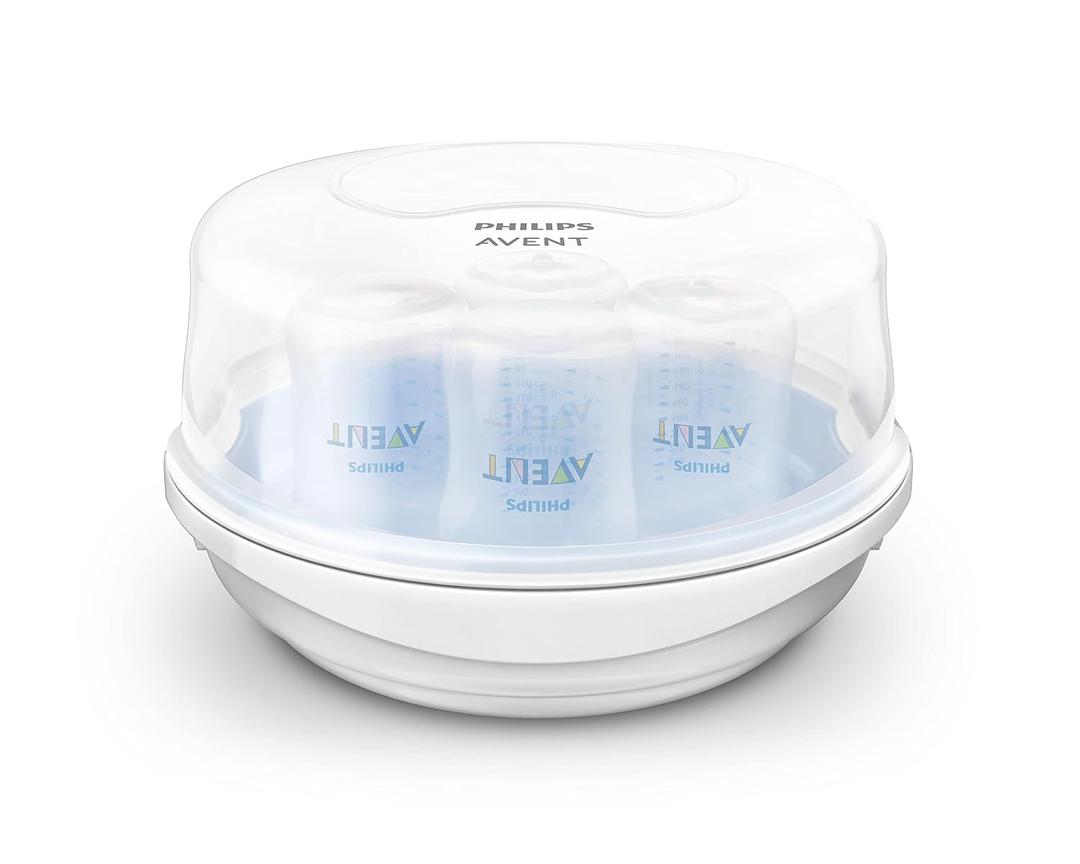 Philips Avent Microwave Steam Sterilizer for Baby Bottles, Pacifiers, Cups and More, SCF281/05