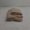 Bedsure Deep Beige Oversized King Duvet Cover - 3 Pieces Prewashed Cotton-Like Extra Soft Bedding Set, Includes 1 Duvet Cover 120x98 Inches with Zipper Closure & 2 Pillow Shams, Comforter Not Included