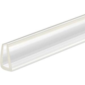 Uxcell U Channel Edge Trim, 11.5ft Length Rubber Guard Seal Strip Edge Protector Fit for 4-5mm Edge, (9/16" W x 5/16" H) Clear