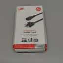 GE Replacement AC Power Cord, 10 ft. Cable, for Computers, Desktops, Printers, Monitors and More, Black, 34507
