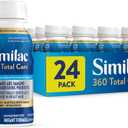 Similac 360 Total Care Infant Formula, Has 5 HMO Prebiotics, Our Closest Prebiotic Blend to Breast Milk, Non-GMO, Baby Formula, Ready to Feed, 8-fl-oz Bottle, Pack of 24, EXP 1/JUN/2026
