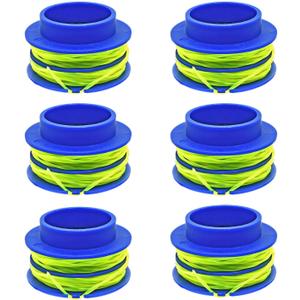 WETOOLPLUS 0.080" 16ft Pre-Wound Dual Line Spools (6-Pack) - American Made Trimmer Line for Kobalt 24V Max String Trimmer | Compatible with KST 1124B-03, KST 2024A-03, KST 2224B-03