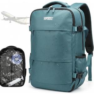 Vacuum Compression Backpack, Carry on Sealed Travel Backpack with Vacuum System and Pump, Mothers Day, Birthday Gifts for Traveler Expands to 40L Packing Capacity, Fits 17 Laptop &25 Days of Clothes (Teal)