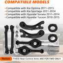 6PCS FWD Rear Control Arm Kit for Kia Optima 2011-2015 Sportage 2011-2014