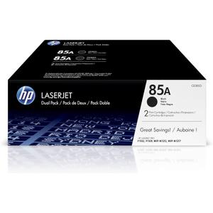 HP 85A Black Toner Cartridges (2-pack) | Works with HP LaserJet Pro P1102, P1109 Series, HP LaserJet Pro MFP M1212, M1217 Series | CE285D