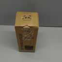 Pandaloo® Glass Cups With Lids and Straws -20 Fl Oz- Perfect Size Iced Coffee Cup - Smoothie Cup With Bamboo Lid and On the go Lid (Creamy Mushroom, 1 Count (Pack of 1)