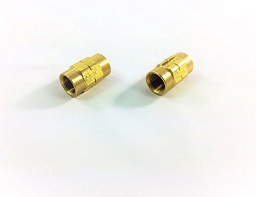 The Stop Shop Inverted Flare Unions for 3/16" Tube with 10x1mm Threads (Pack of 2)